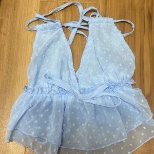 Light blue blouse. Size xs